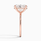 Pear Cut Diamond Solitaire Engagement Ring in Solid Gold⁠
