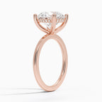 Pear Cut Diamond Solitaire Engagement Ring in Solid Gold⁠