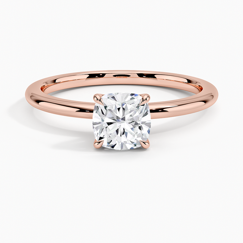 18K Solid Gold Timeless Solitaire Ring