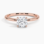 18K Solid Gold Timeless Solitaire Ring