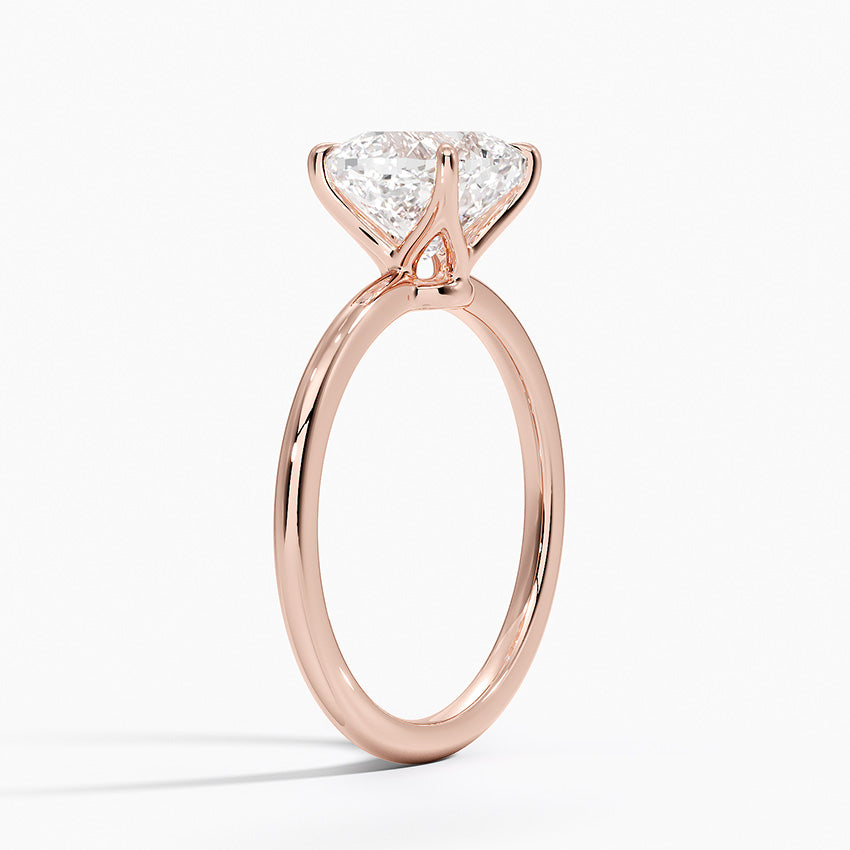 18K Solid Gold Timeless Solitaire Ring