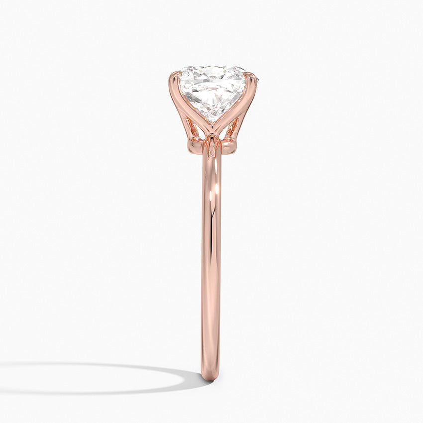 18K Solid Gold Timeless Solitaire Ring