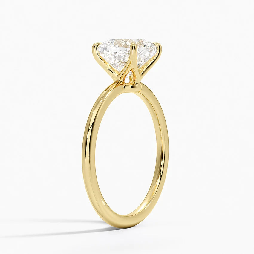 18K Solid Gold Timeless Solitaire Ring