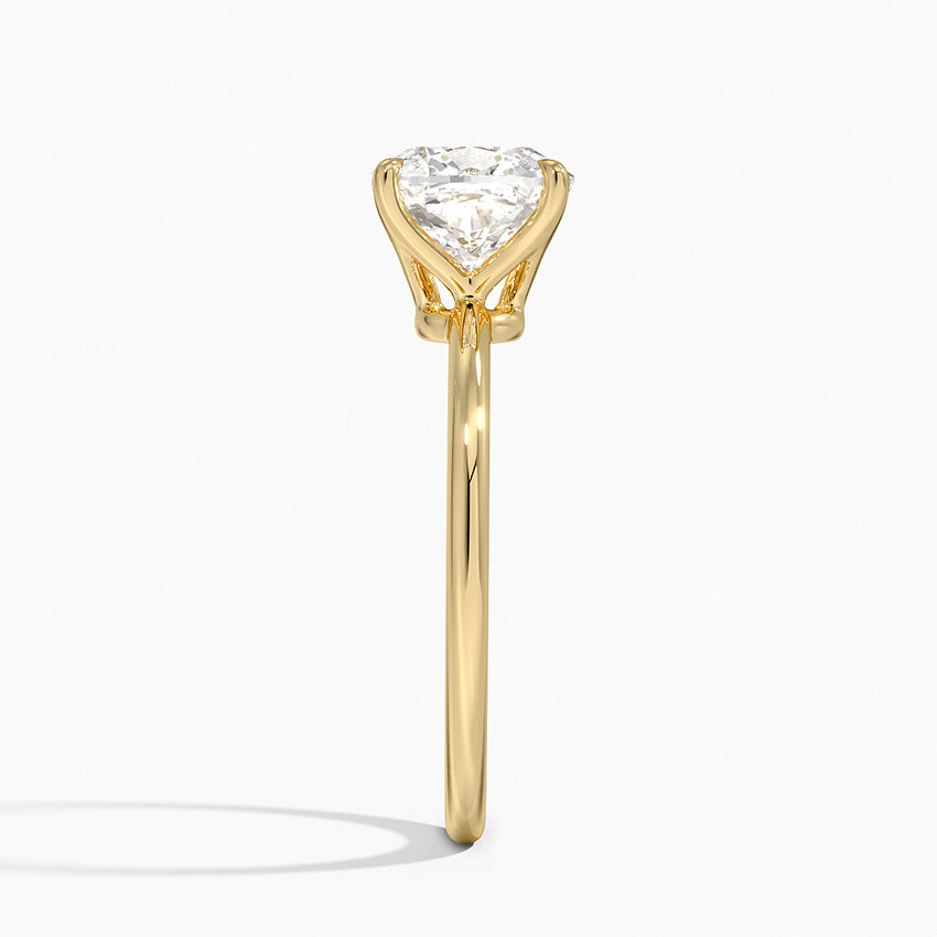 18K Solid Gold Timeless Solitaire Ring