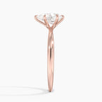Pear Cut Solitaire Engagement Ring in Solid Gold⁠