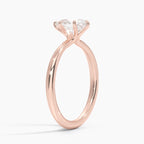Pear Cut Solitaire Engagement Ring in Solid Gold⁠