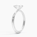 Pear Cut Solitaire Engagement Ring in Solid Gold⁠