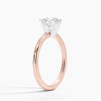 Classic Round Cut Solitaire Engagement Ring in Solid Gold⁠