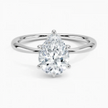 ecomposer-view with diamond shape-pear,ecomposer-size-1.5-ct,ecomposer-metal type-white-gold-18k
