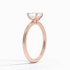 18K Solid Gold Four Prong Solitaire Ring