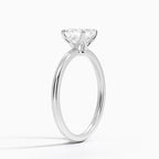18K Solid Gold Four Prong Solitaire Ring