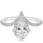 18K Solid Gold Neenah Unique Oval Lab Diamond Ring