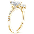 18K Solid Gold Neenah Round Diamond Engagement Ring