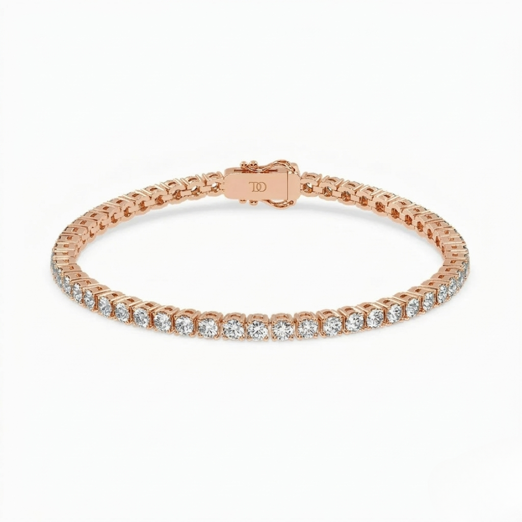 Round Tennis Lab Diamond Bracelet (4 ct. tw.) 18K Gold