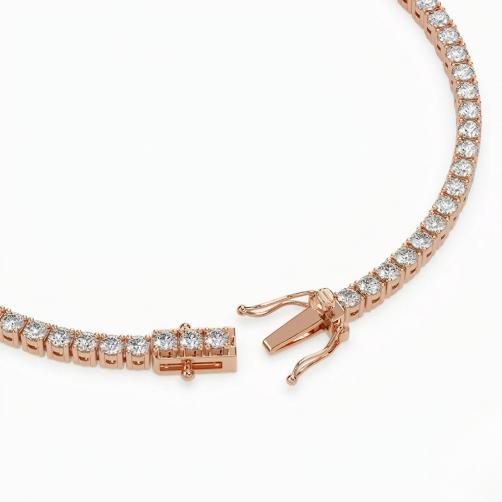 Round Tennis Lab Diamond Bracelet (4 ct. tw.) 18K Gold