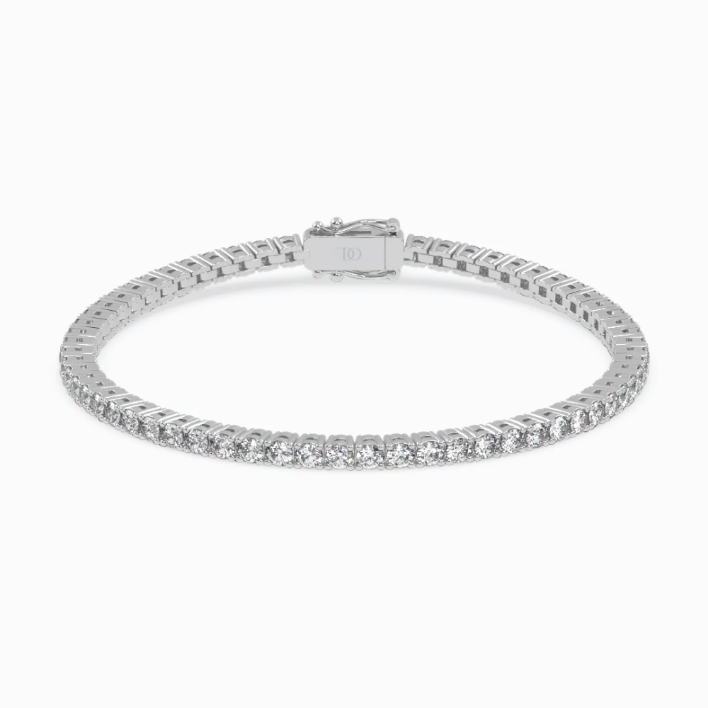 Round Tennis Lab Diamond Bracelet (3 ct. tw.) 18K Gold