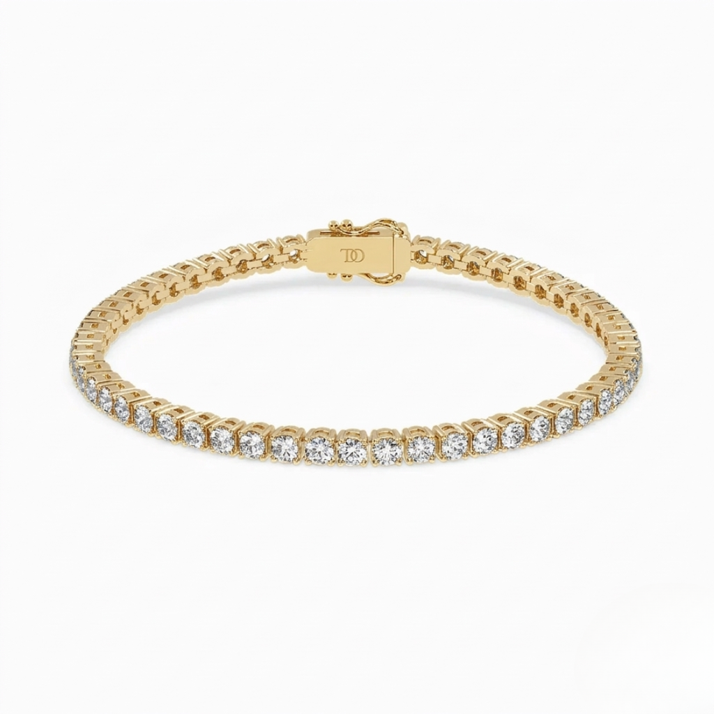Round Tennis Lab Diamond Bracelet (5 ct. tw.) 18K Gold