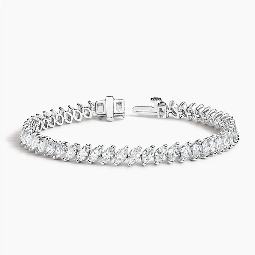 Marquise Tennis Lab Diamond Bracelet (8 ct. tw.) 18K Gold