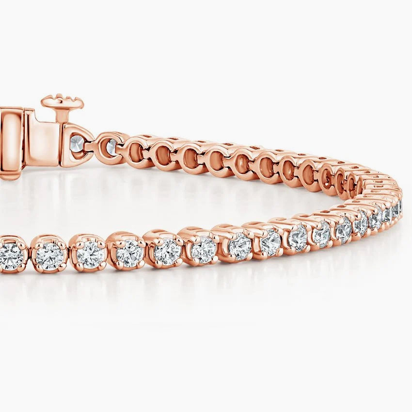 Round Bezel Tennis Bracelet ( 2 ct tw. ) 18K Gold