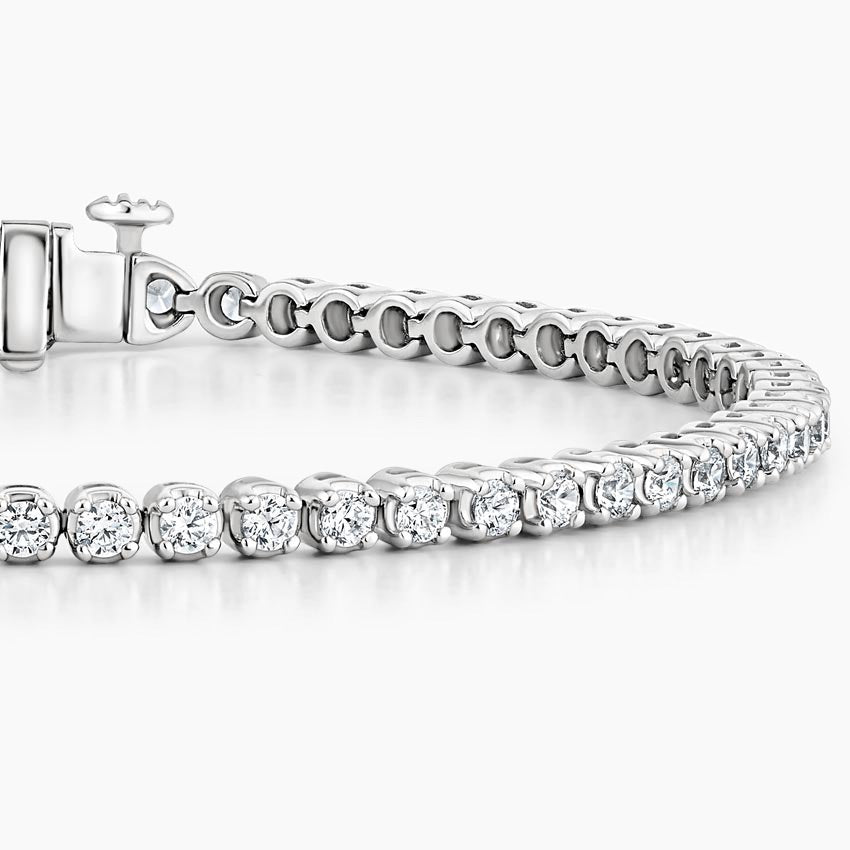 Round Bezel Tennis Bracelet ( 2 ct tw. ) 18K Gold