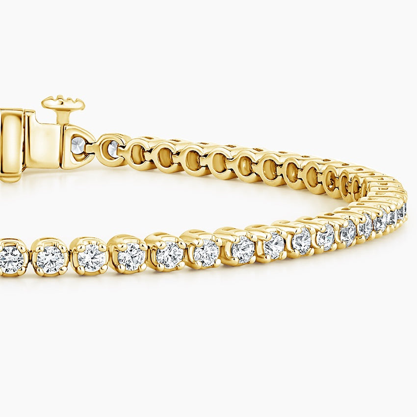 Round Bezel Tennis Bracelet ( 2 ct tw. ) 18K Gold