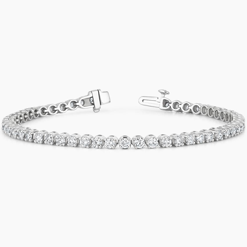 Round Bezel Tennis Bracelet ( 4 ct tw. ) 18K Gold