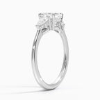18K Solid Gold Diamond Trilogy Ring