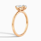 Toi et Moi Double Pear Cut Engagement Ring in Solid Gold⁠