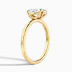 Toi et Moi Double Pear Cut Engagement Ring in Solid Gold⁠