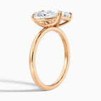 Toi et Moi Pear & Radiant Cut Diamond Two-Stone Ring in Solid Gold⁠