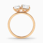 Toi et Moi Pear & Radiant Cut Diamond Two-Stone Ring in Solid Gold⁠