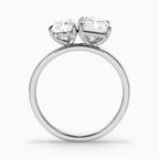 Toi et Moi Pear & Radiant Cut Diamond Two-Stone Ring in Solid Gold⁠
