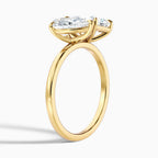 Toi et Moi Pear & Radiant Cut Diamond Two-Stone Ring in Solid Gold⁠