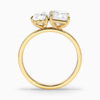 Toi et Moi Pear & Radiant Cut Diamond Two-Stone Ring in Solid Gold⁠