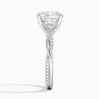 18K Solid Gold Diamond Twist Ring