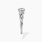 18K Solid Gold Veronica Asscher Twisted Lab Diamond Ring