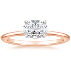 18K Solid Gold Oval East West Lab Diamond Ring