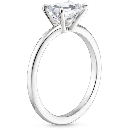 East West Lab Grown Diamond Engagement Ring 18K Gold - Oval
