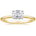 18K Solid Gold Oval East West Lab Diamond Ring