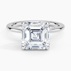 Pear Cut Diamond Solitaire Engagement Ring in Solid Gold⁠
