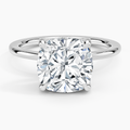 ecomposer-view with diamond shape-cushion, ecomposer-metal type-white-gold-18k
