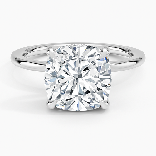 ecomposer-view with diamond shape-cushion, ecomposer-metal type-white-gold-18k