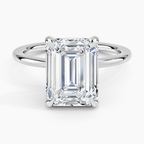 ecomposer-view with diamond shape-emerald, ecomposer-metal type-white-gold-18k