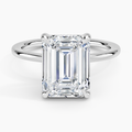 ecomposer-view with diamond shape-emerald, ecomposer-metal type-white-gold-18k
