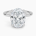 ecomposer-view with diamond shape-oval, ecomposer-metal type-white-gold-18k