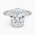 ecomposer-view with diamond shape-oval, ecomposer-metal type-white-gold-18k