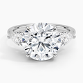 ecomposer-view with diamond shape-round, ecomposer-metal type-white-gold-18k
