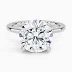 ecomposer-view with diamond shape-round, ecomposer-metal type-white-gold-18k