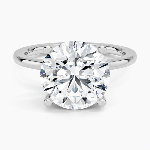 ecomposer-view with diamond shape-round, ecomposer-metal type-white-gold-18k