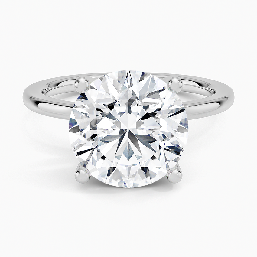 ecomposer-view with diamond shape-round, ecomposer-metal type-white-gold-18k